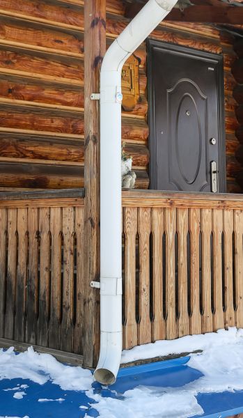 Porch Downspout Installation in Clarkston