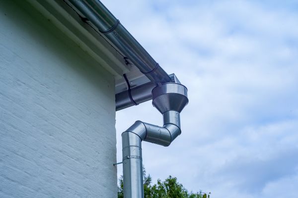 Metal Downspout Replacement in Clarkston